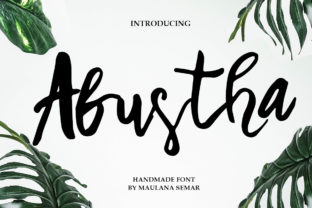 Abustha: A Script Font for Real Design Work