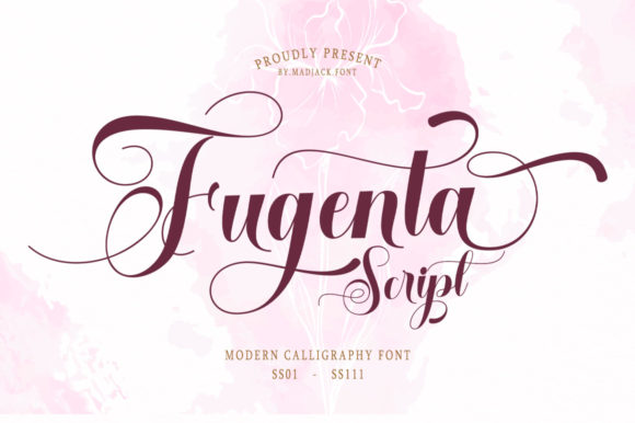 Fugenta: A Handwritten Font for Elegant Design
