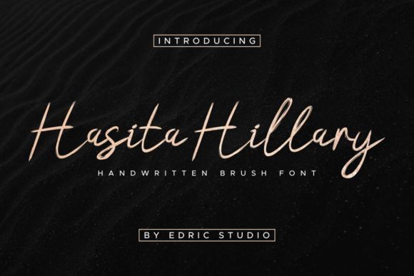 Hasita Hillary: A Handwritten Font for Elegant Design