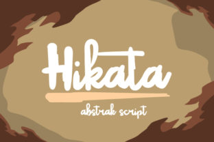 Hikata: A Beautiful Script Font for Crafters