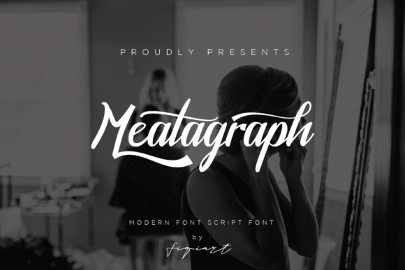 Meatagraph: A Modern Script Font for Crafters