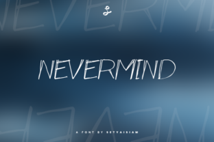 Nevermind Font: Elegant Script for Web Design