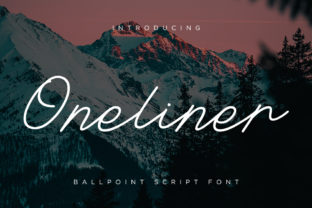 Oneliner: A Magical Script Font