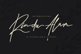 Rindu Alam Font: Elegant Script for Editorial Design