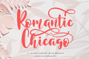 Romantic Chicago Font for Creative Projects