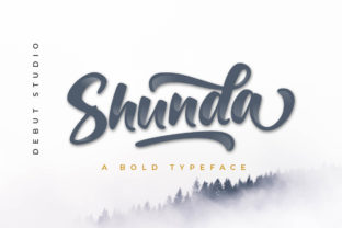 Shunda: A Modern Script Font for Editorial Design